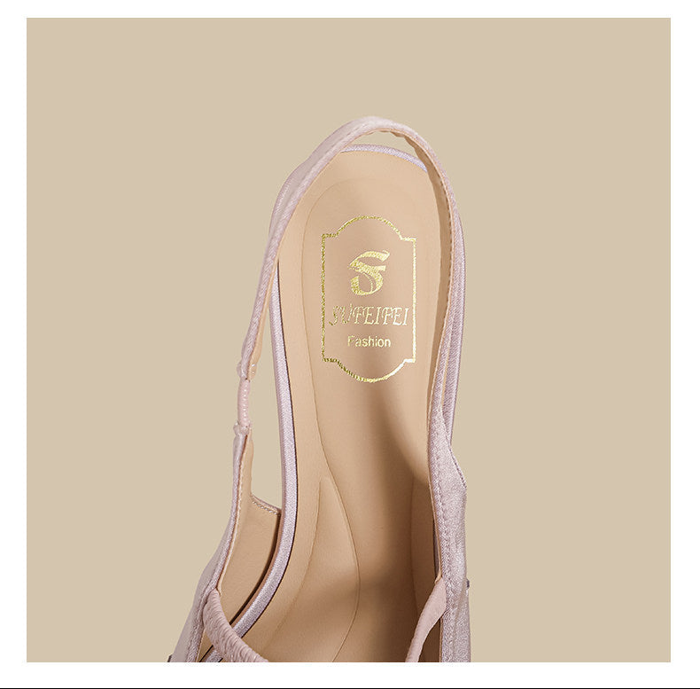 Crystal Bow Slingback Stiletto Heels