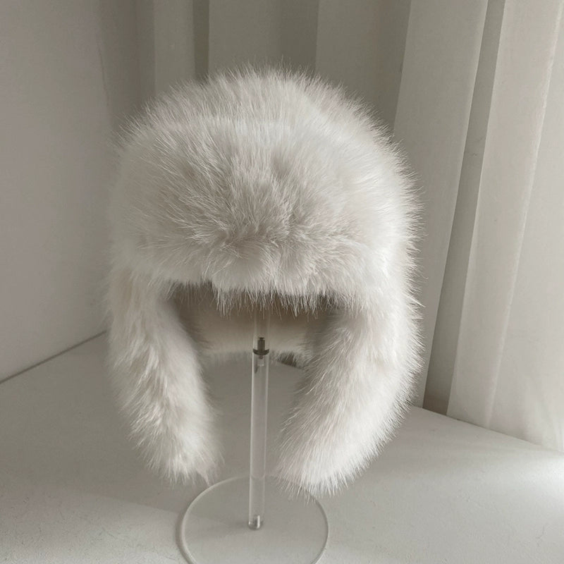 Faux-Fur Earflap Hat