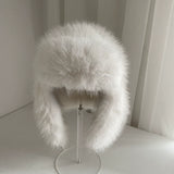 Faux-Fur Earflap Hat