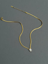Zircon Gold Necklace