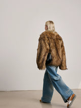 Wolf Faux Fur Coat