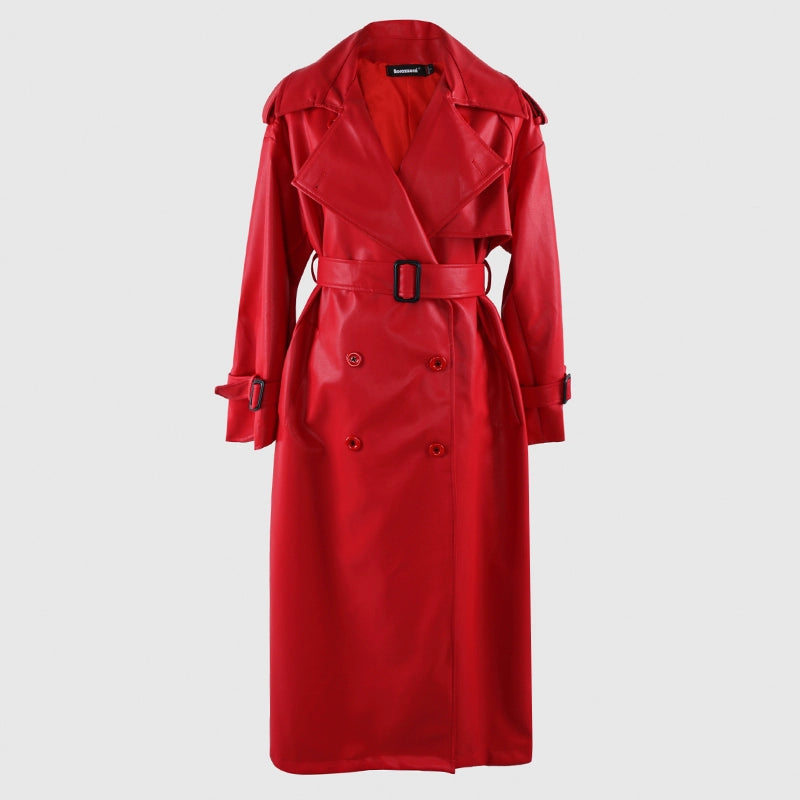 Leather Trench Coat