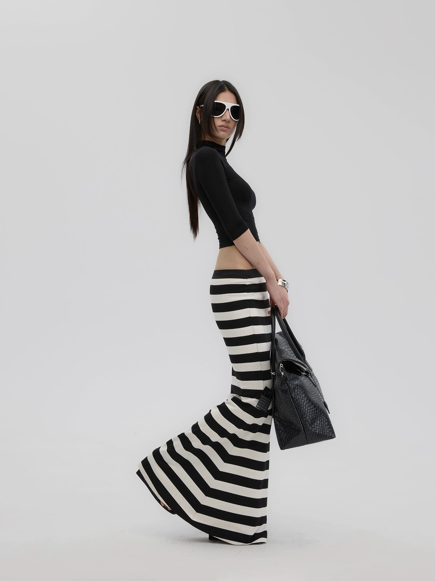 Striped Knit Skirt