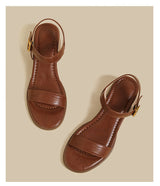 Ankle Strap Block Sandal