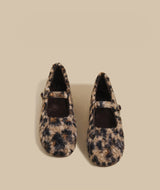 Wool-Blend Mary Jane Flats