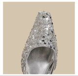 Sequin Pointed Slingback Heels