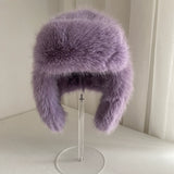 Faux-Fur Earflap Hat