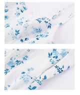 Blue Blossom Mini Dress