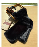Black Fur Scarf