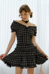 Plaid Top / Skirt