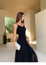 Sheer Layered Maxi Dress