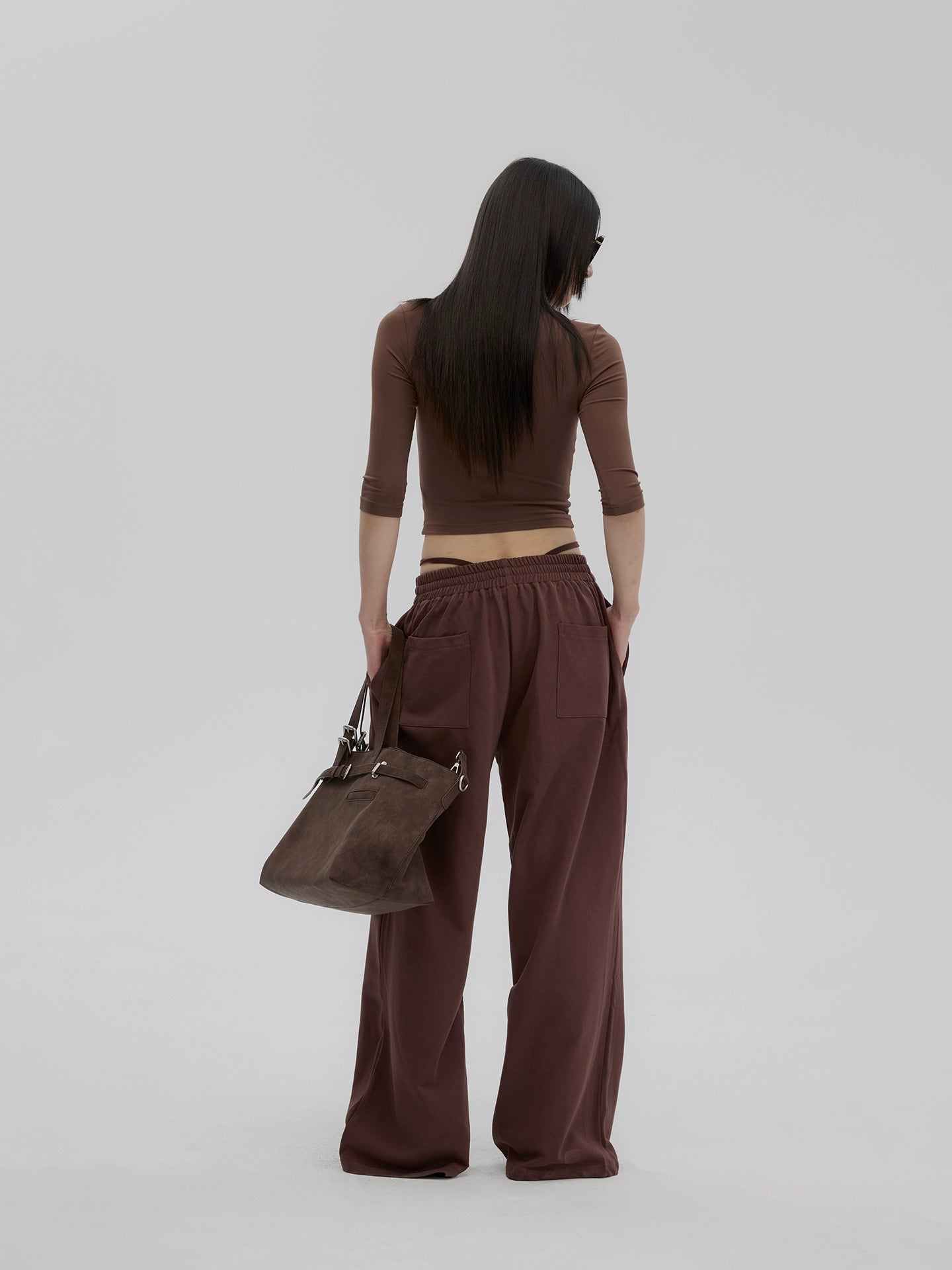 Brown Top & Sweatpants