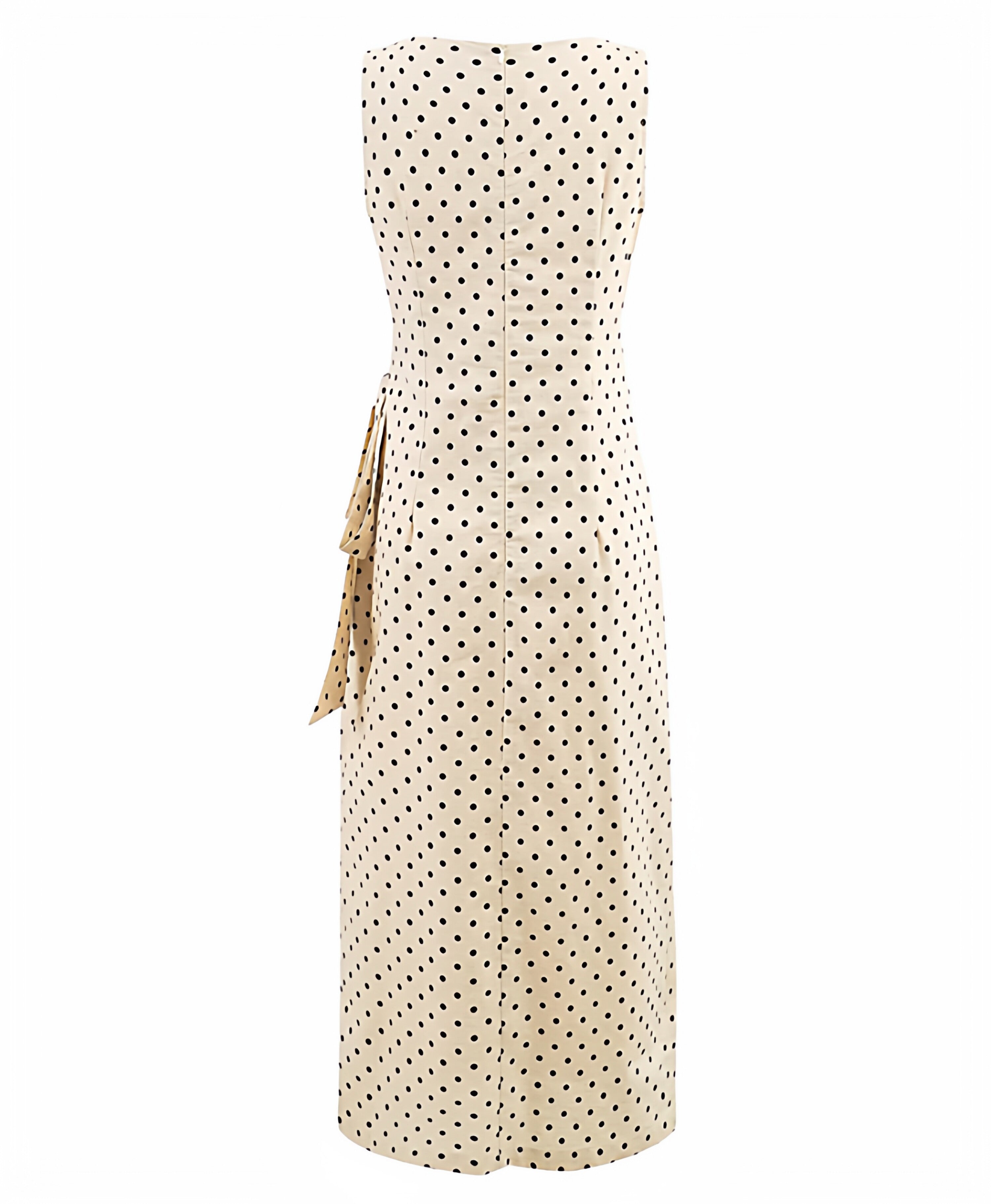 Polka Wrap Midi Dress
