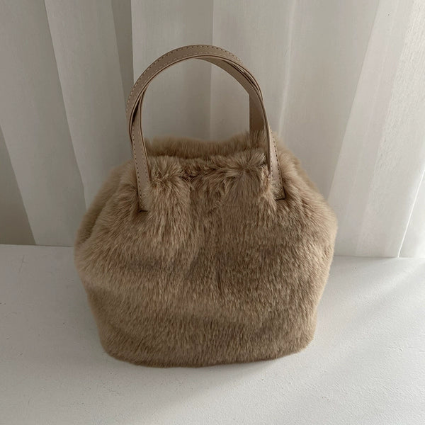 Plush Bucket Bag
