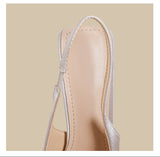Bow-Detail Slingback Stiletto Heels