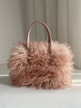 Gradient Faux-Fur Tote Bag