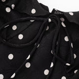 Noir Dot Flow Dress