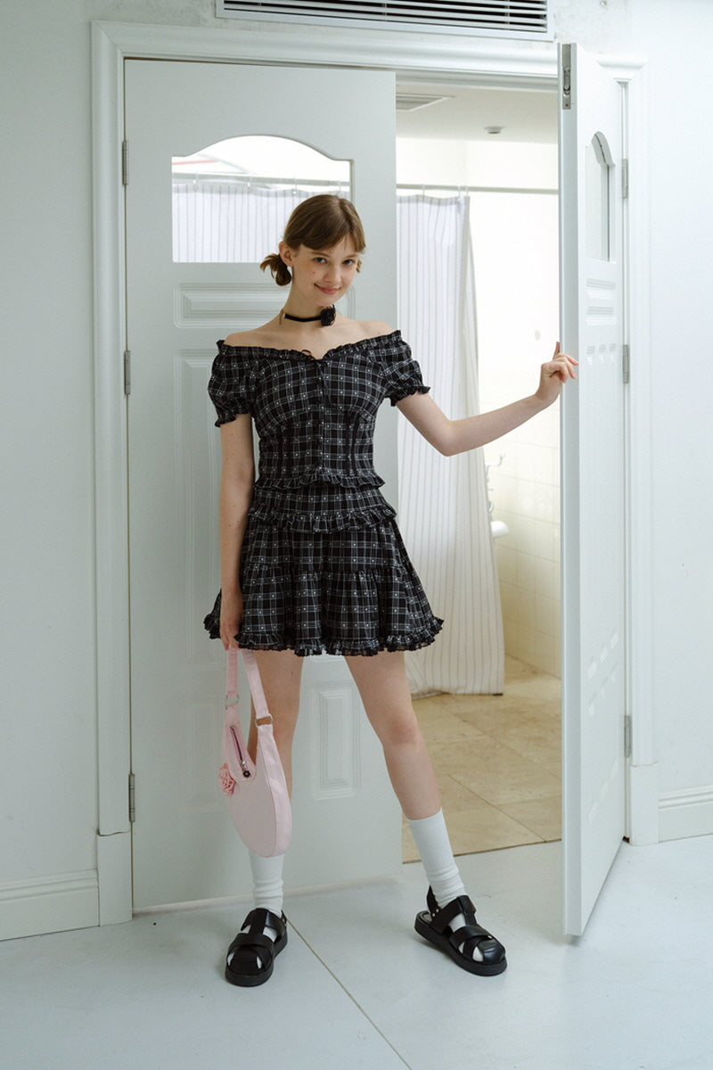 Plaid Top / Skirt