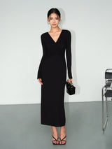 Twist Wrap Maxi Dress