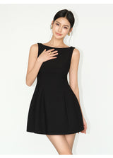 Open-Back Flare Mini Dress