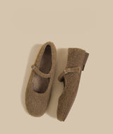 Wool-Blend Mary Jane Flats