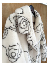 Floral Faux Fur Coat