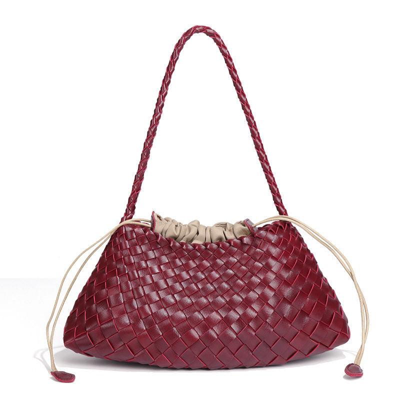 Cowhide Woven Bag