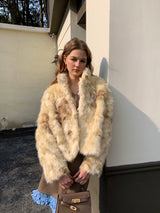 Curly Lapel Fur Jacket