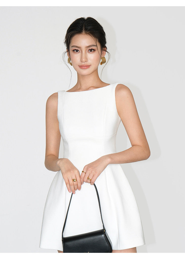 Open-Back Flare Mini Dress