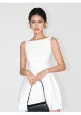 Open-Back Flare Mini Dress