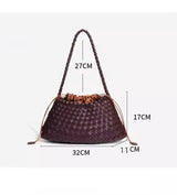 Cowhide Woven Bag