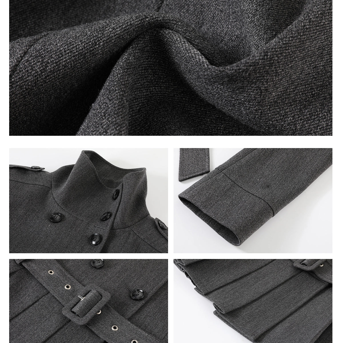 Pleated Coat Dress