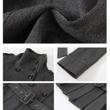 Pleated Coat Dress
