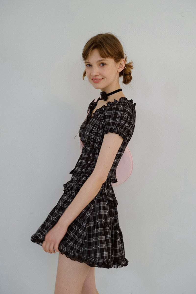 Plaid Top / Skirt