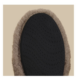Fur Strap Mary Jane Flats
