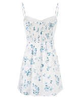 Blue Blossom Mini Dress