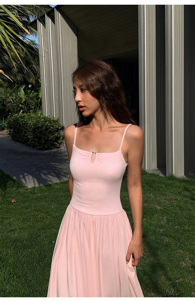 Ruched Bodice Slip Dress