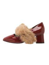 Faux Fur Trim Loafers