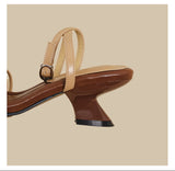Woven Strap Heel Sandals