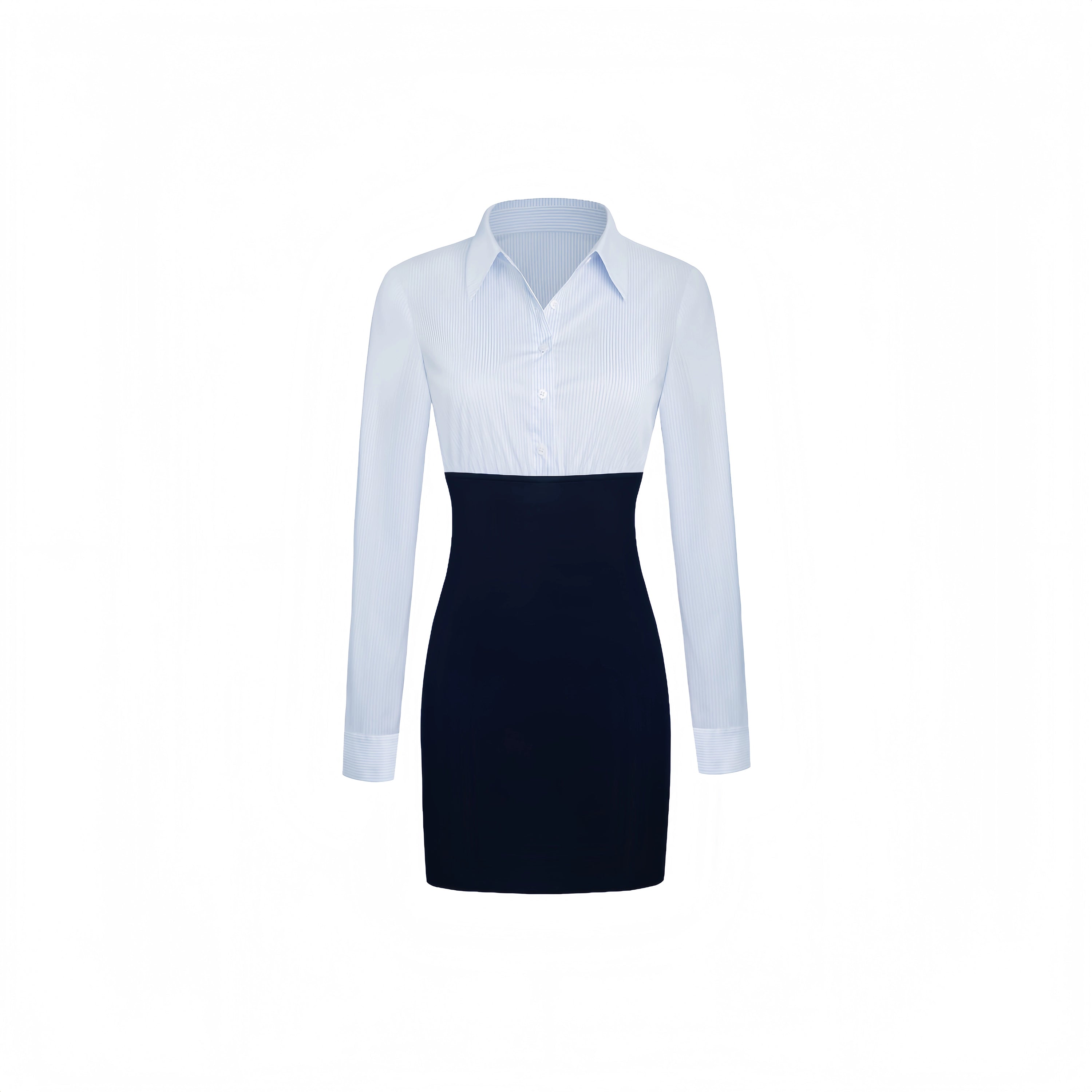 Slim Stretch Shirt Dress