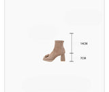 Rhinestone Square-Toe Boots