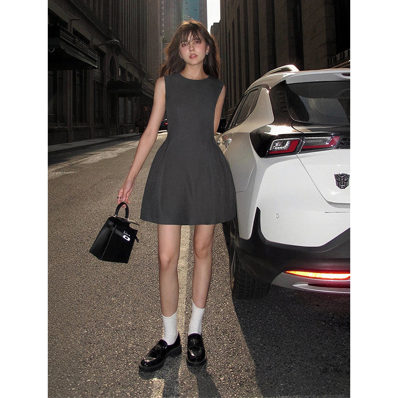 Structured Flare Mini Dress
