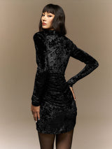 Velvet Deep V Dress