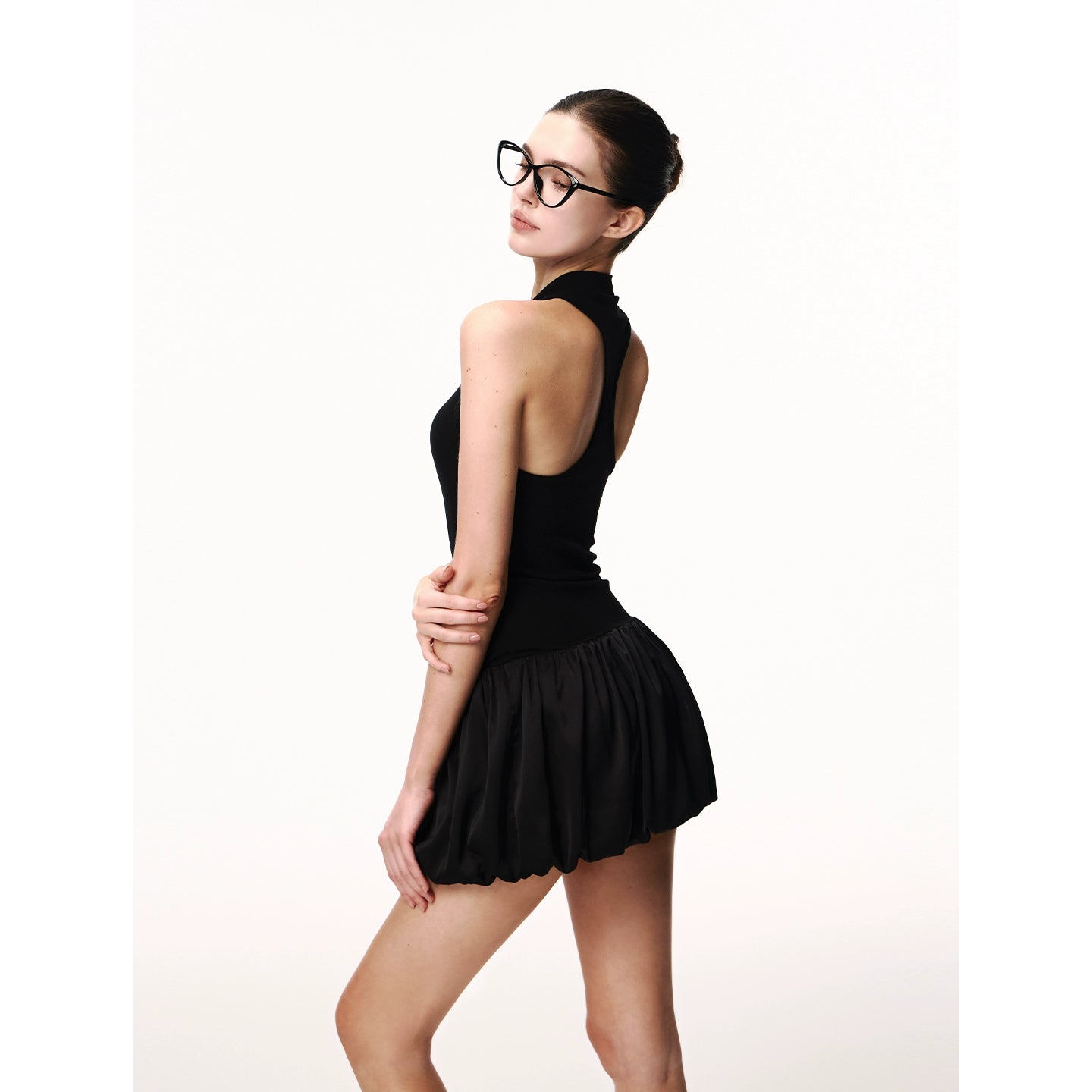 Chic Puff Mini Dress