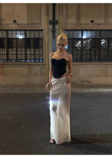 Streamer Champagne Sequin Skirt