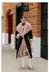 Berry Pink Fur Coat