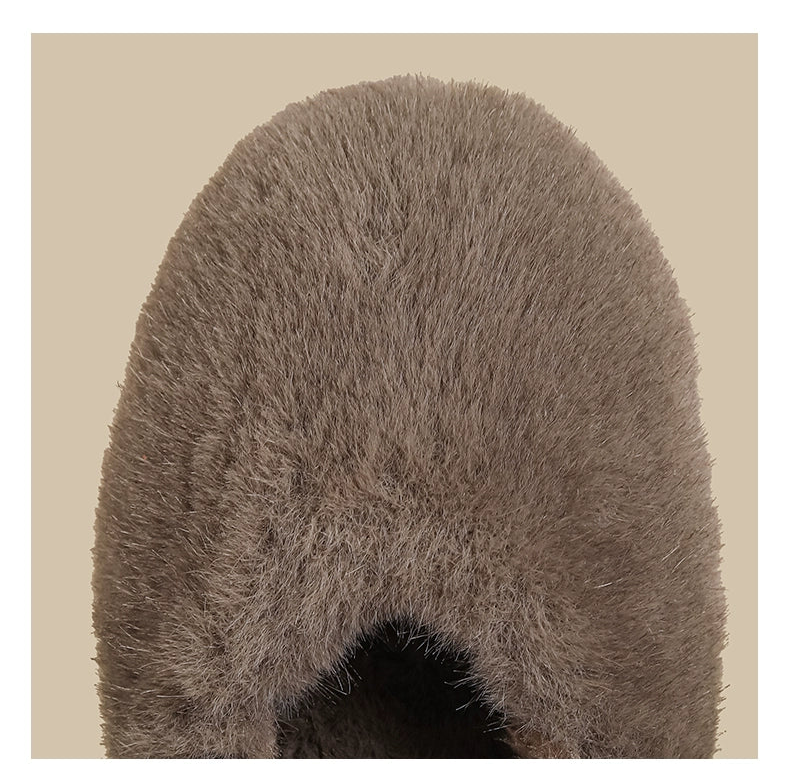 Fur Strap Mary Jane Flats