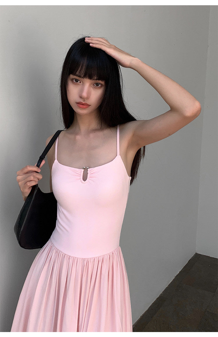 Ruched Bodice Slip Dress