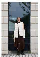 Ivory Silky Fur Vest