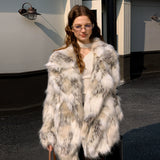 Faux Snow Lynx Coat